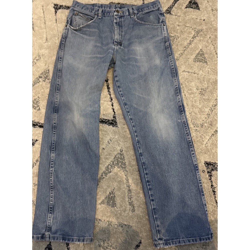 Wrangler Mens‎ Jeans Light Wash Denim Cotton 34x30